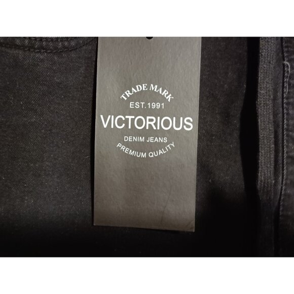 Victorious Men's Drop Crotch Jogger Pants Denim Jeans 34X31 X-Large JG873 - Picture 4 of 9